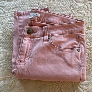 CAbi size 6 Pink Jeans, Stretch, Straight Leg, Hipster